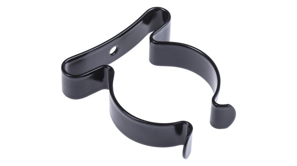 Slangfjäderklämma, Stål, Svart, 38.1mm, Skruv, Paket med 10 delar